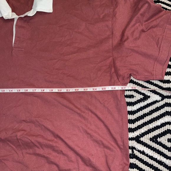 Abercrombie & Fitch Rose Polo with White Collar - Picture 5 of 8